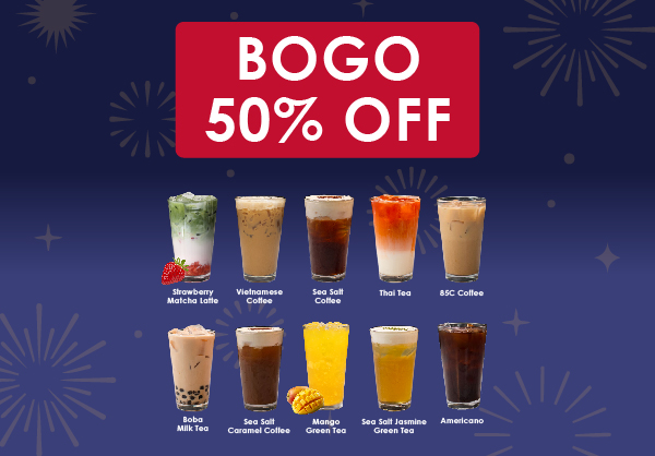 BOGO 50% OFF